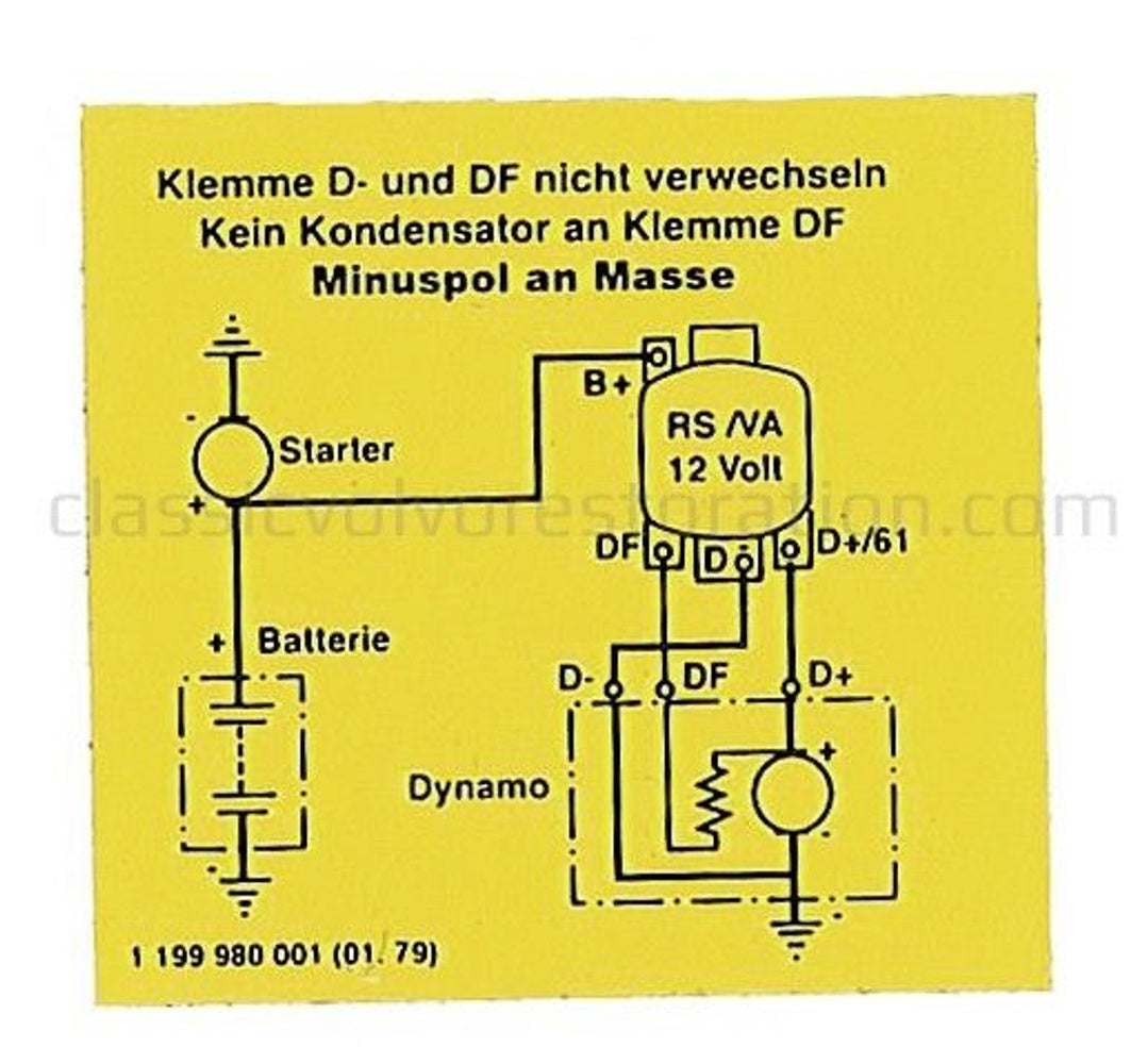 Dekal laddningsrelä 12V