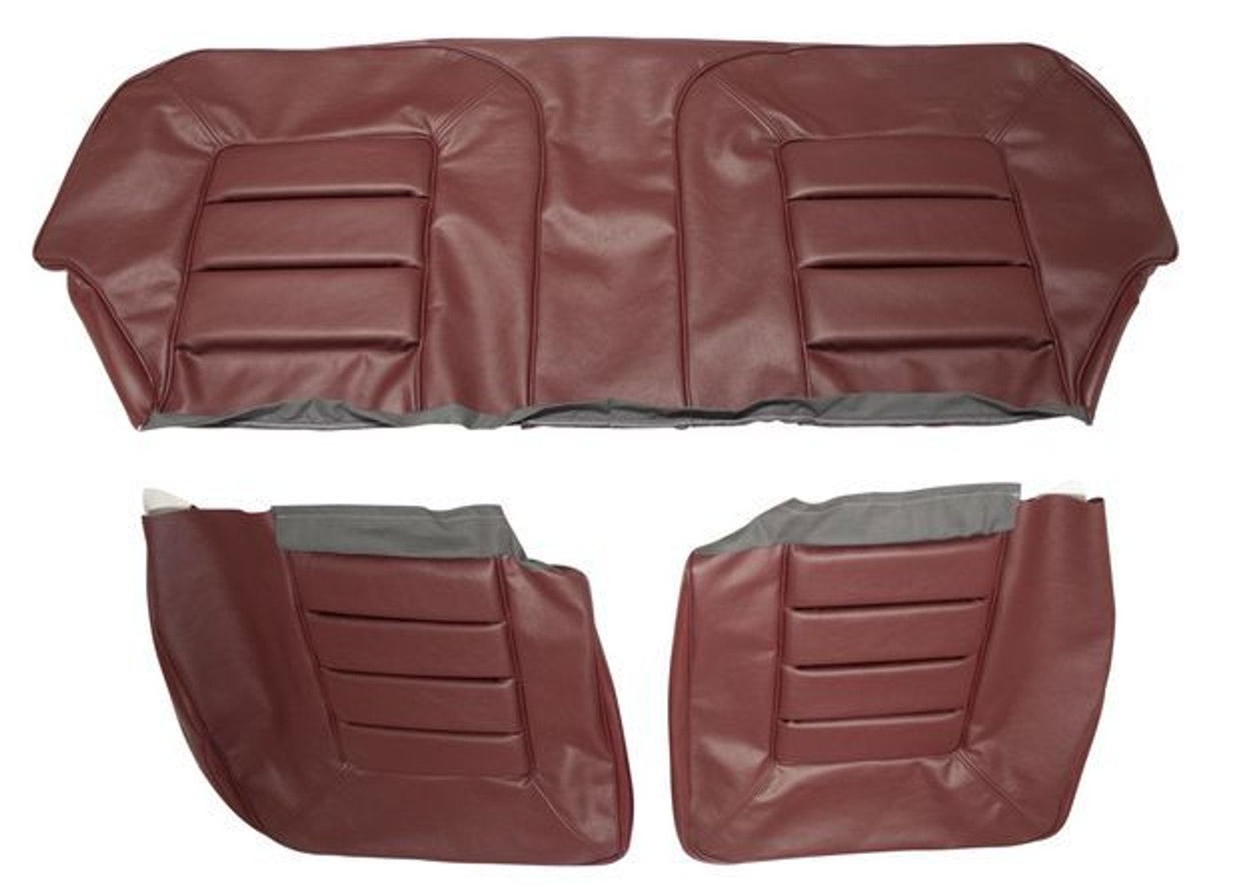 Klädsel baksäte vinröd