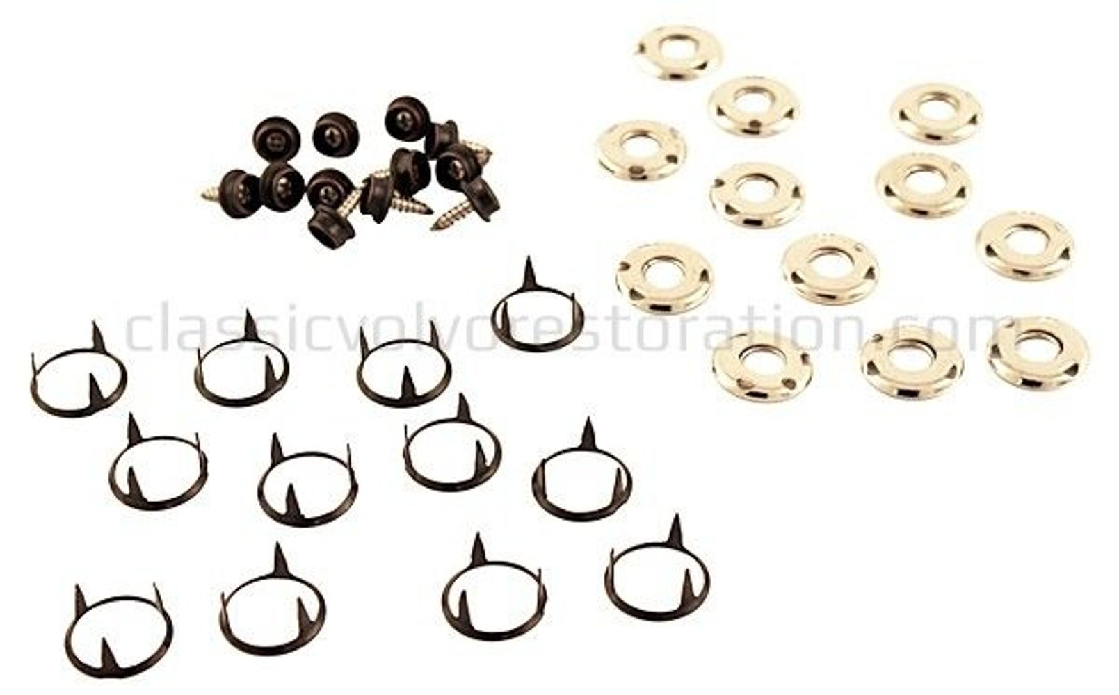 Monteringssats tryckknappar matta