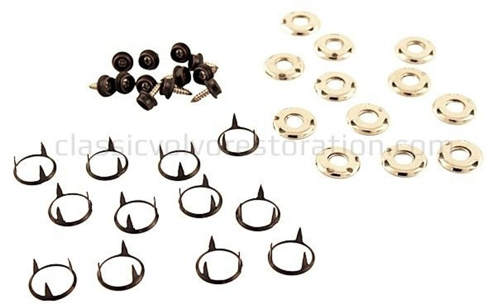 Monteringssats tryckknappar matta