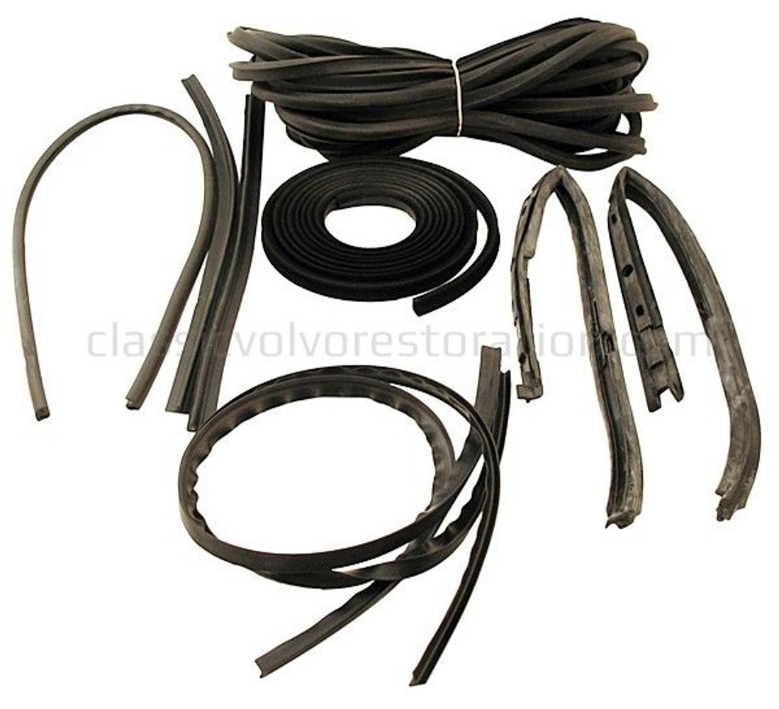 Gummi och styrlistsats utan textillister