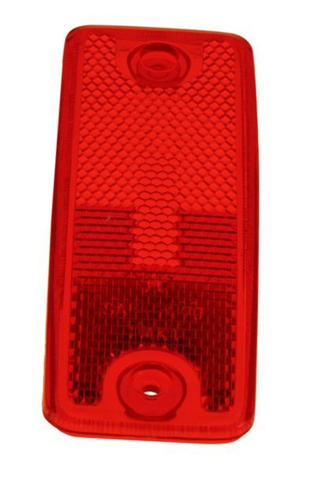 Glas sidomarkering röd