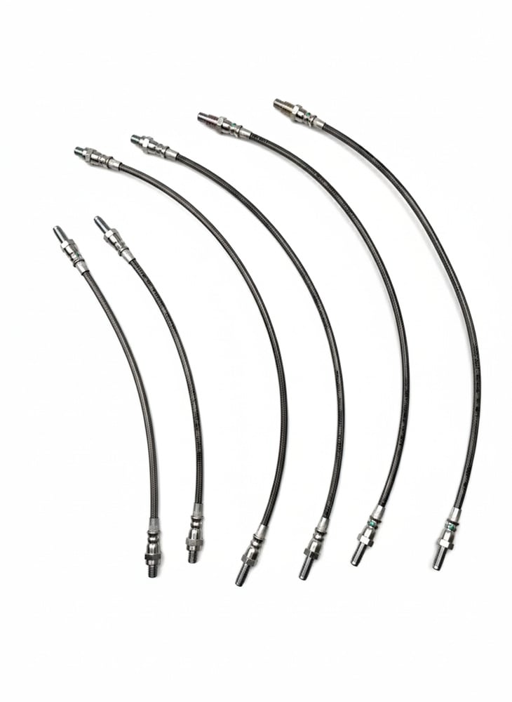 Bromsslangssats metallomspunnen