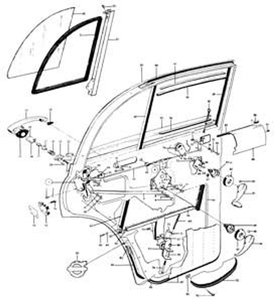 Poignée de porte extérieure gauche
