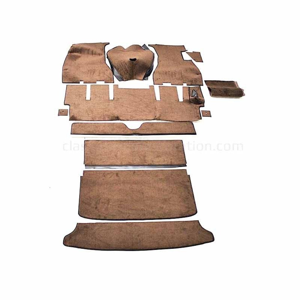 Jeu tapis marron/noir droite