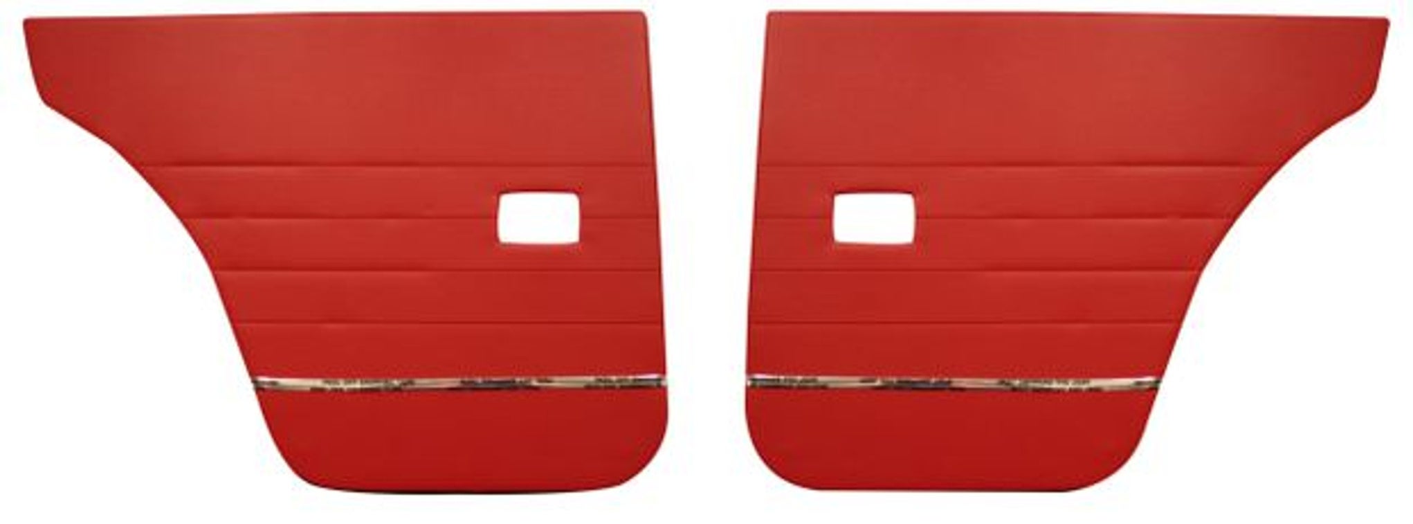 Panel dörr bak röd