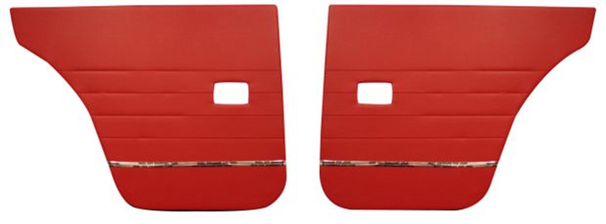 Panel dörr bak röd