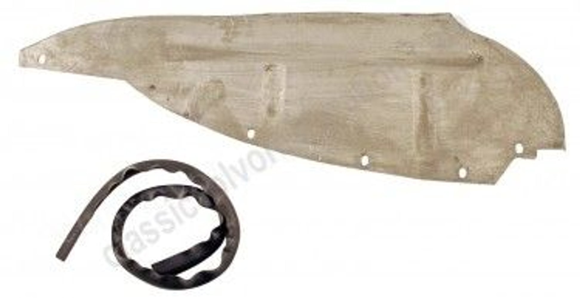 Stänkplåt vänster m/list