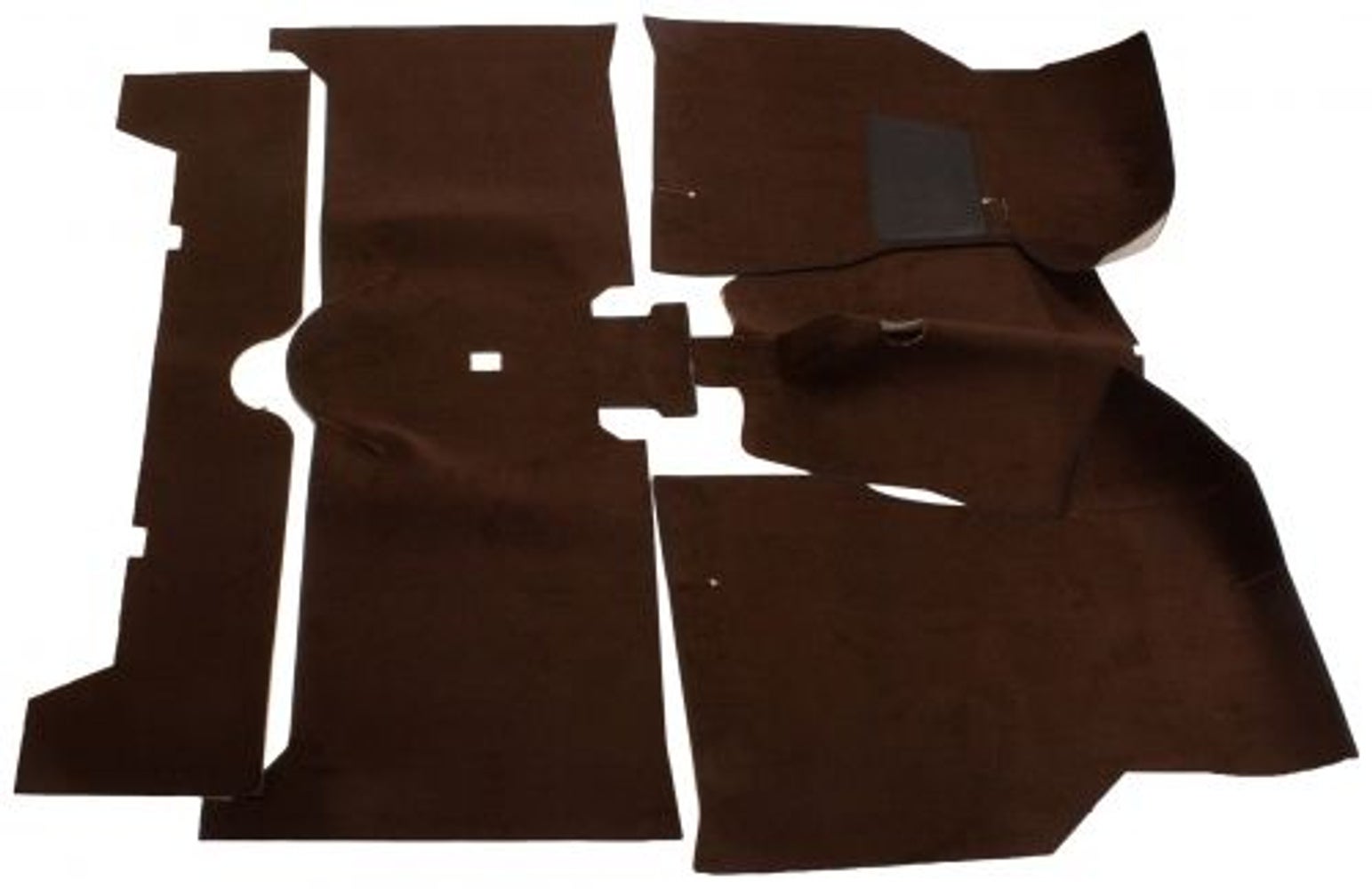 Mattsats brun textil