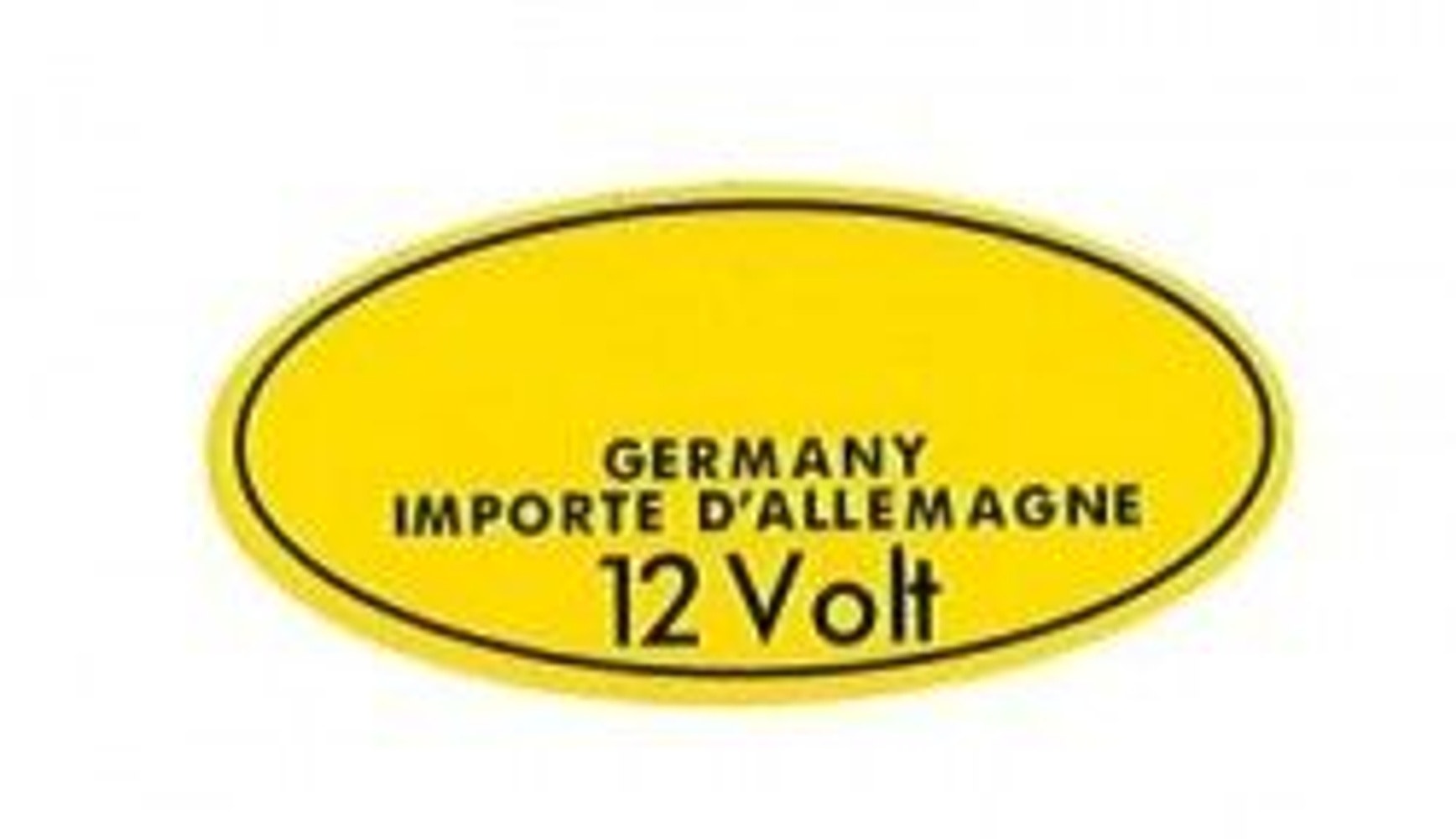 Dekal Tändspole Bosch 12v B18 gul