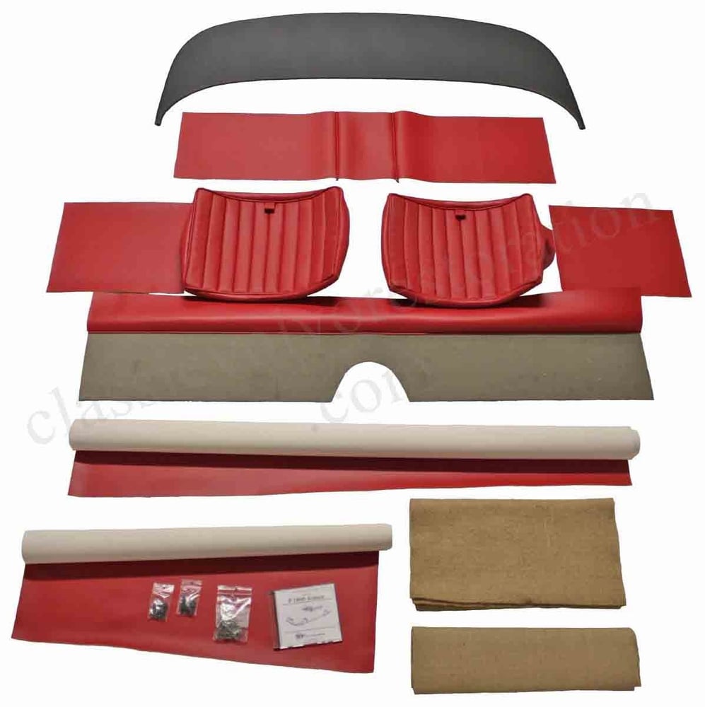 Klädsel Baksätessats Volvo 1800 1961-62 röd