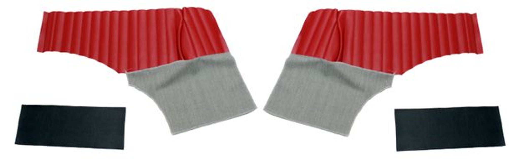 Paneler Bakre sida röd/grå