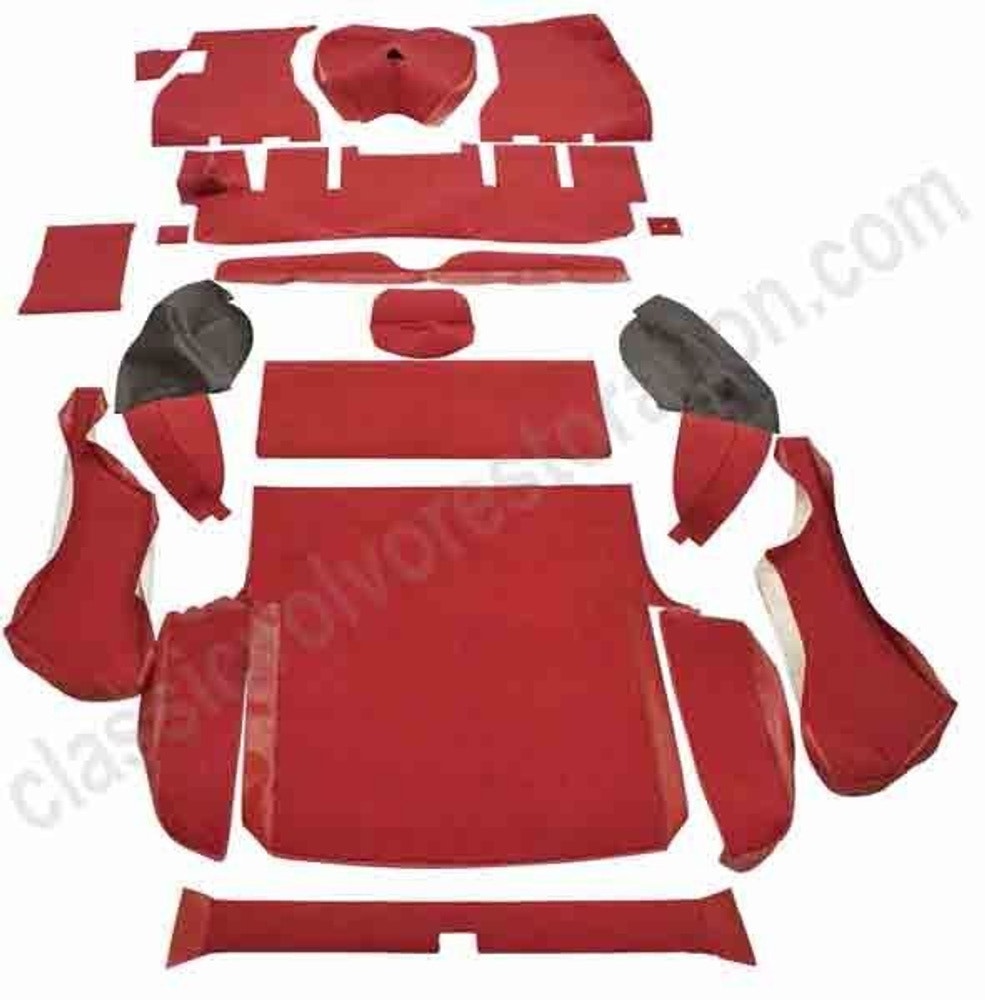 Mattsats 1800 ES röd textil