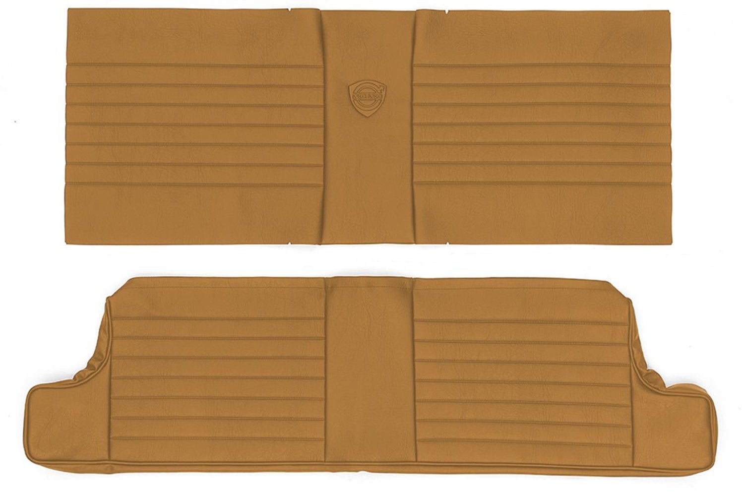 Klädsel baksäte guldmetallic