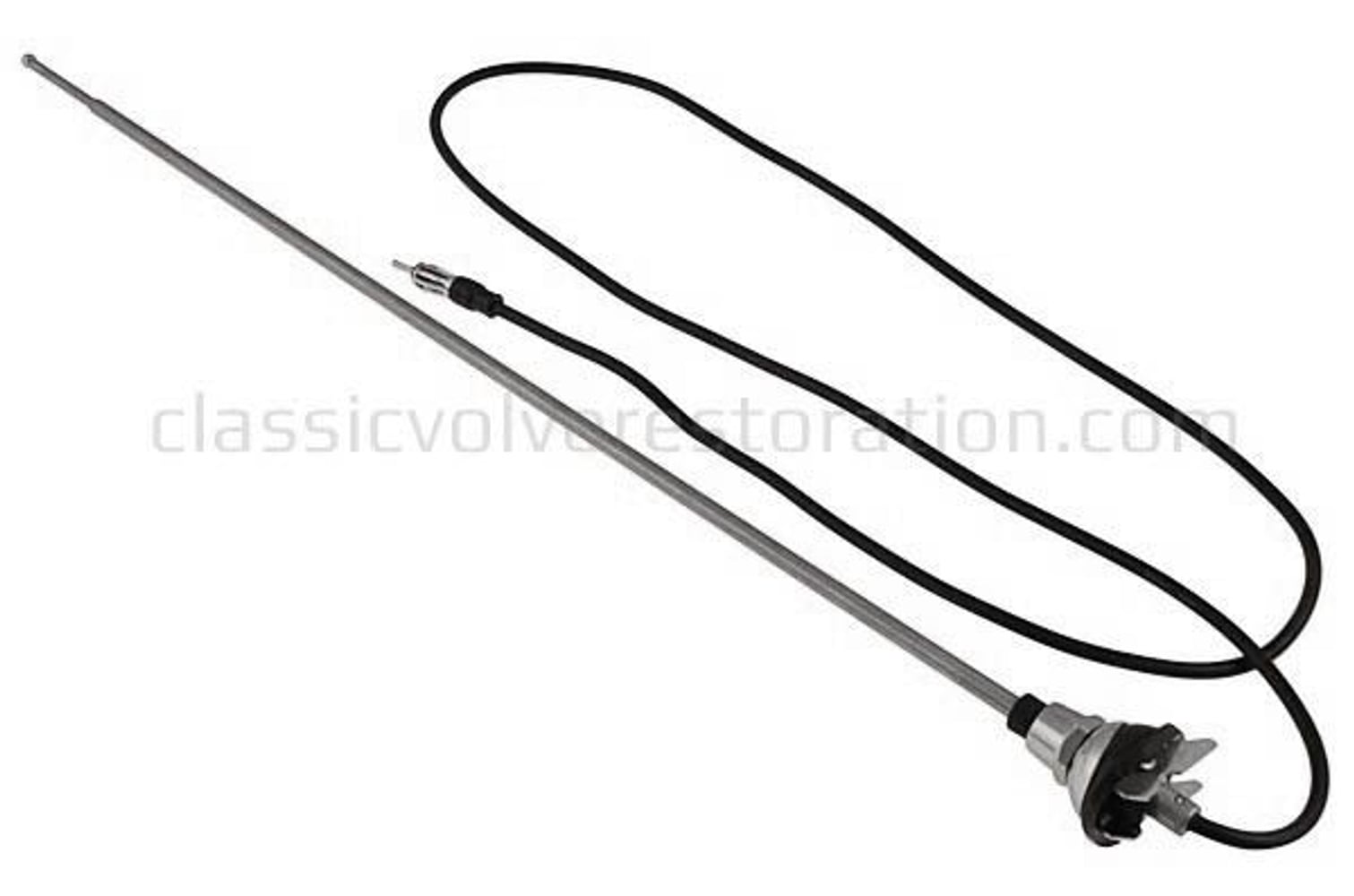 Antenn teleskop universal kromad med rund bas