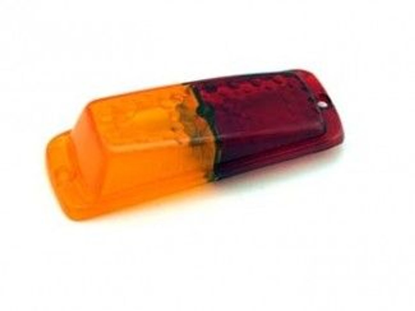 Bakljusglas rött/gult