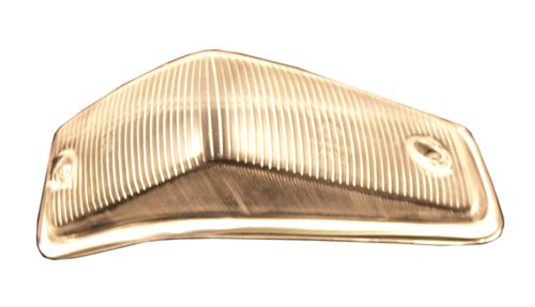 Blinkersglas vit m/sarg höger