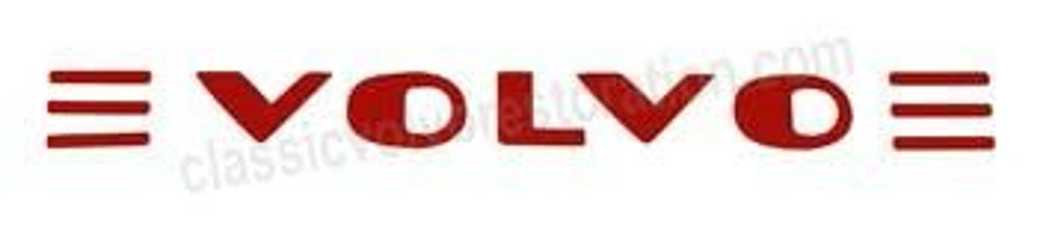 Dekal Volvo-text navkapsel