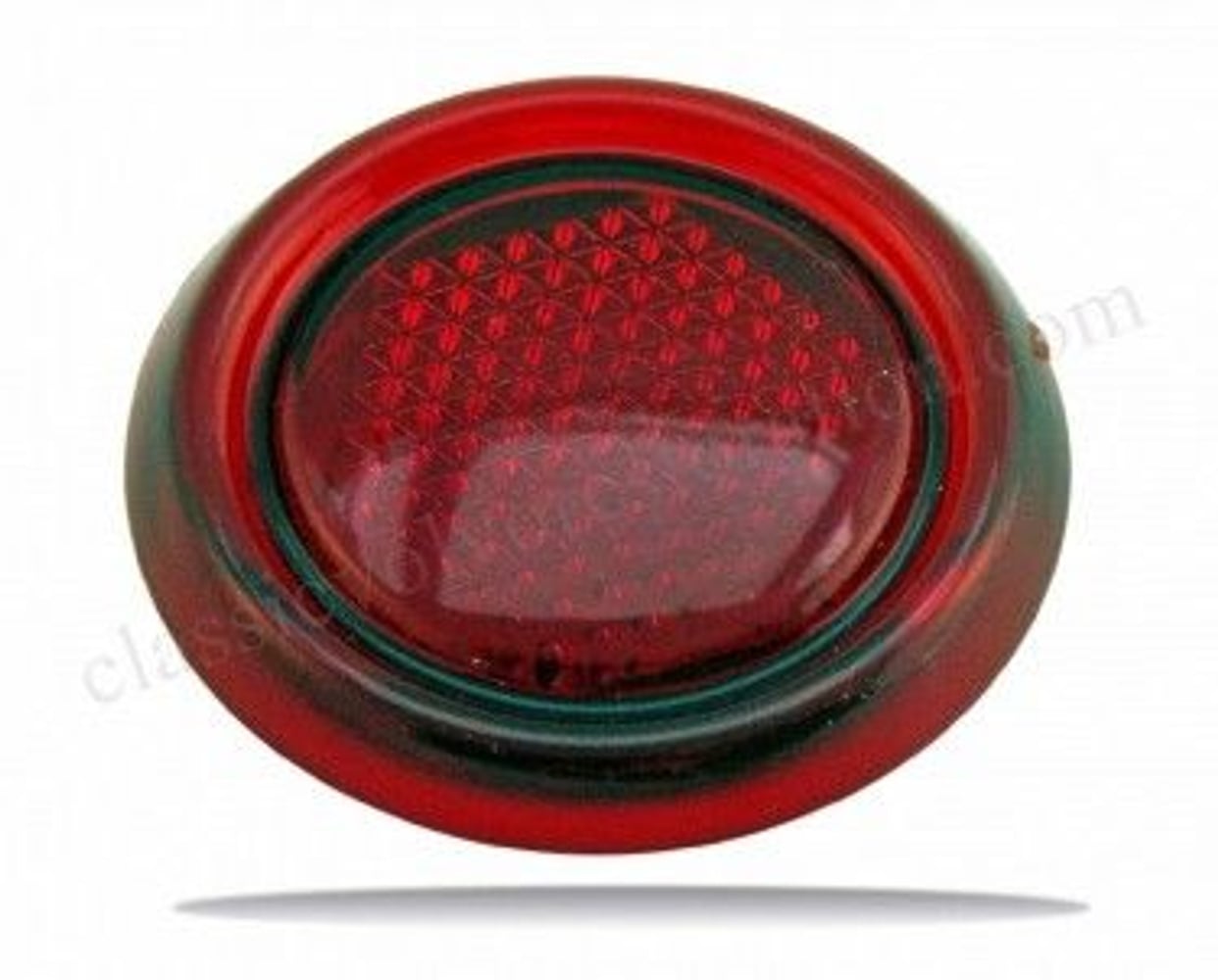 Glas Överliggare rött