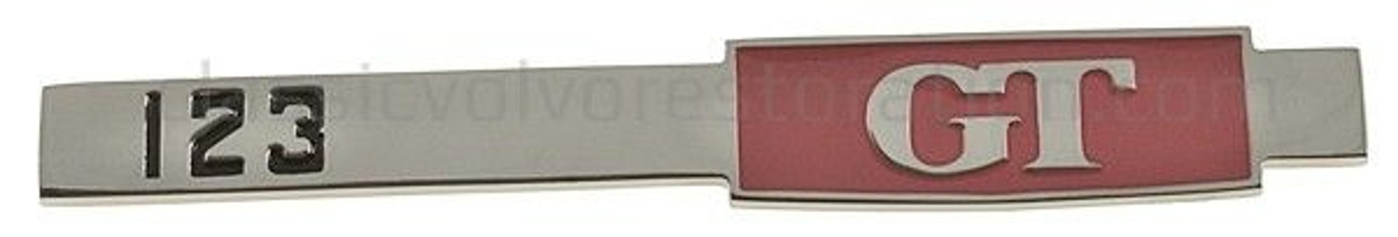 Emblem "123 GT" bagage