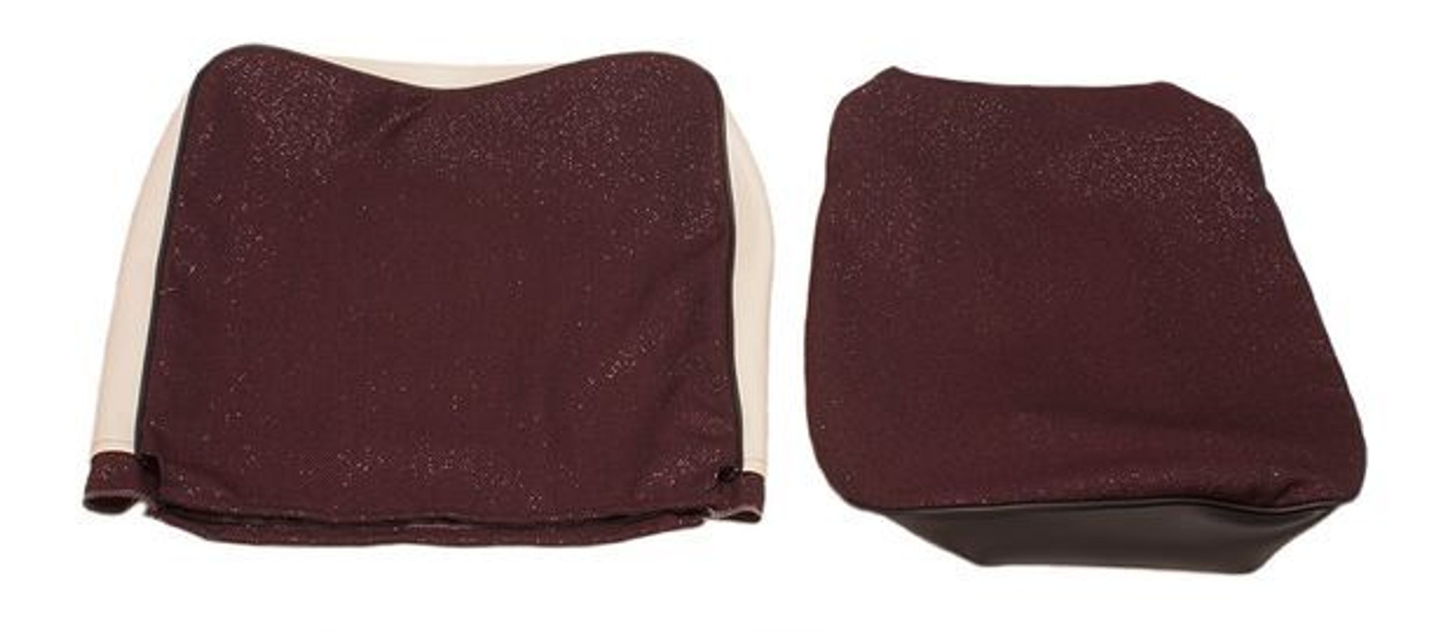 Klädsel framsäte röd/beige/svart