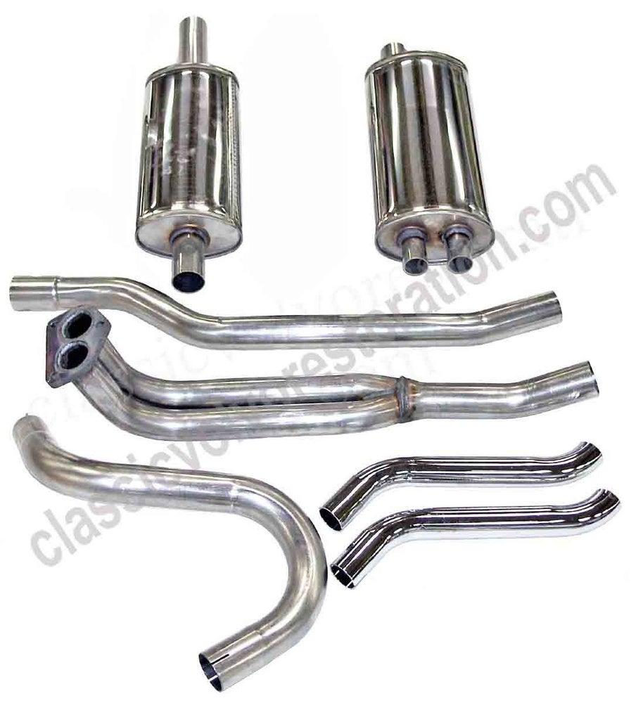 Avgassystem 2" dubbel rostfritt