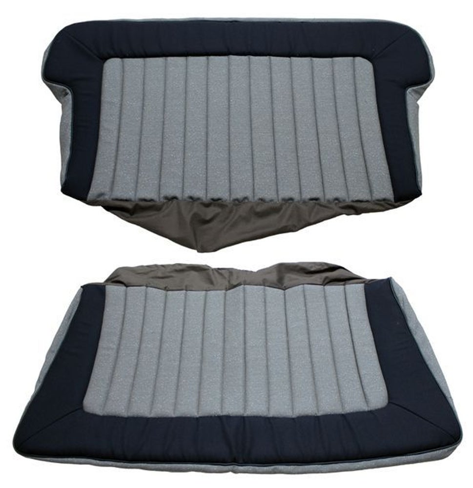 Klädsel baksäte grå/blå