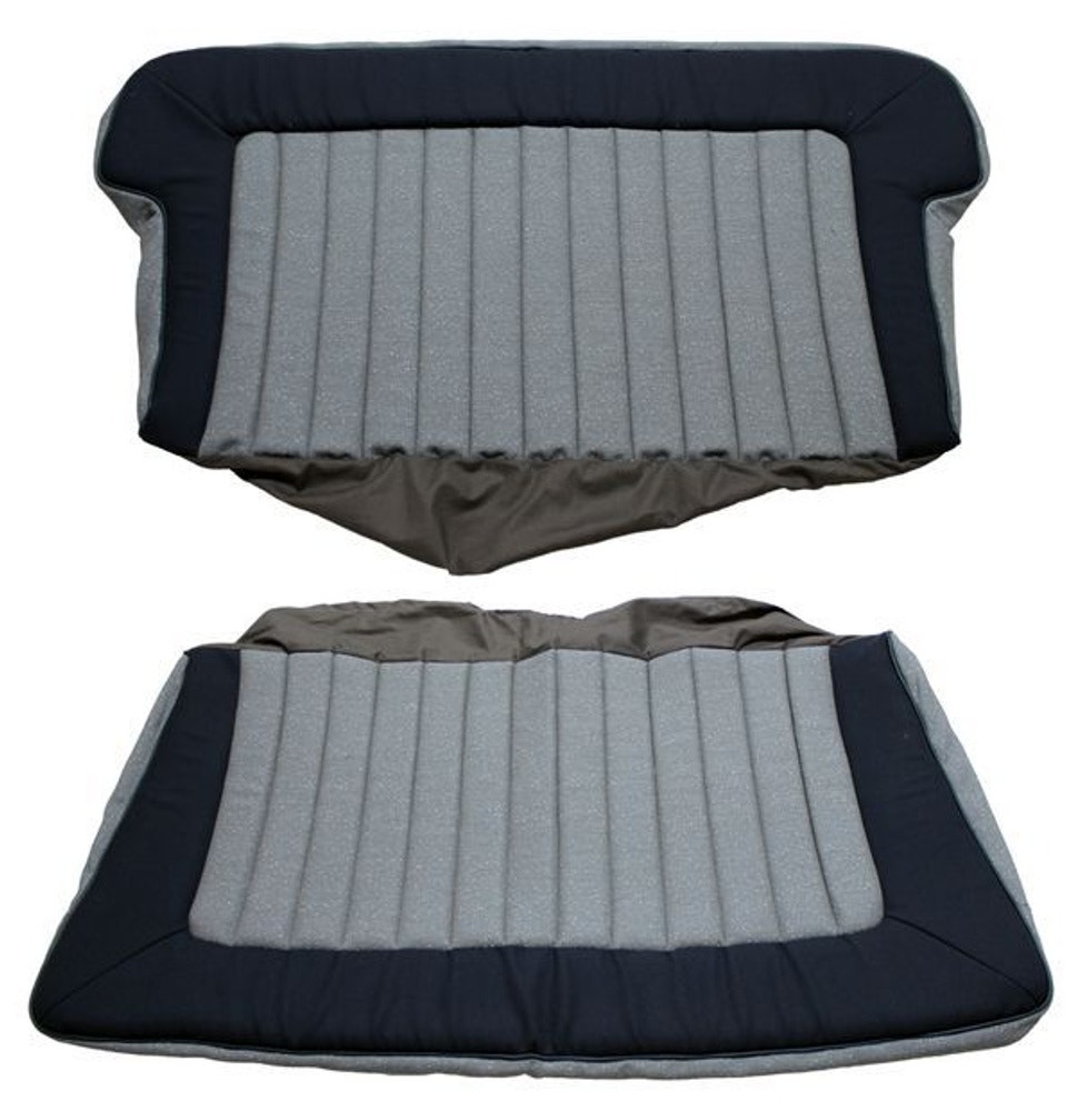 Klädsel baksäte grå/blå