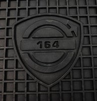 Mattesett svart gummi