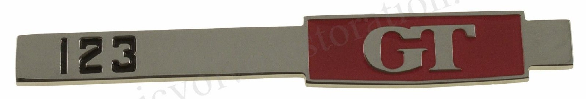 Emblem "123 GT" bagage