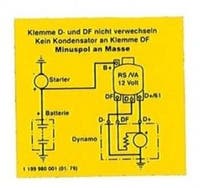 Dekal laddningsrelä 12V