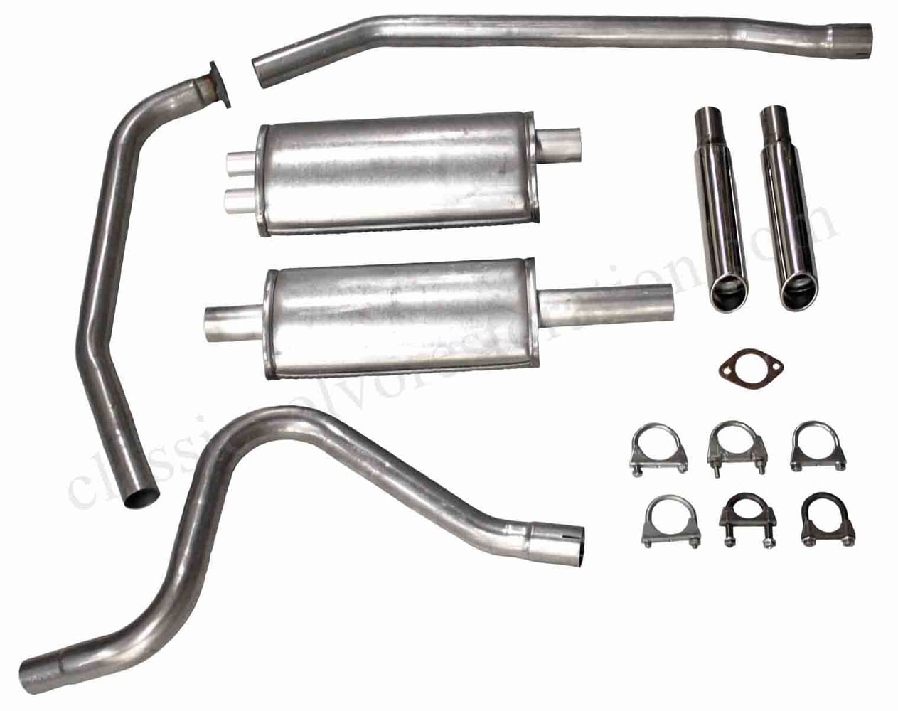 Avgassystem Sport 2 enkelt rör