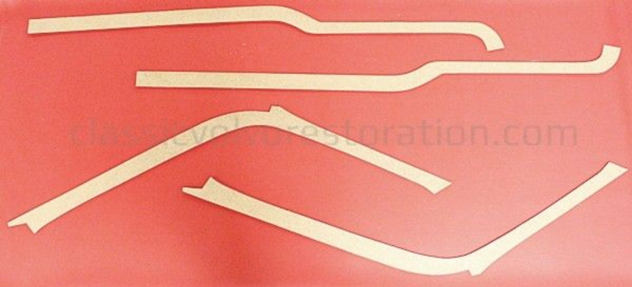 Panelsats B-stolpe/över dörr Volvo Duett 1958-62 röd