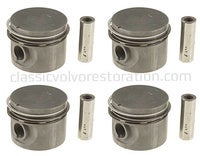 Kolvsats (4 st) med ringar B19/B20/B30 0,015"