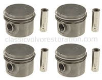 Kolvsats (4 st) med ringar B19/B20/B30 0,015"