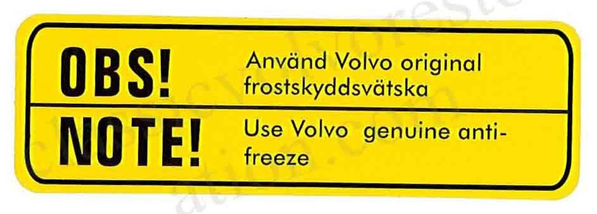 Dekal kylare Volvo B18