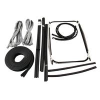 Gummi och styrlistsats med grå textillist