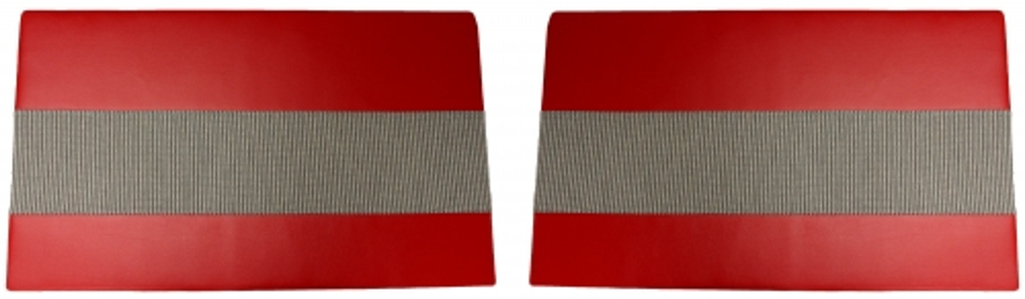 Dörrpaneler röd/grå