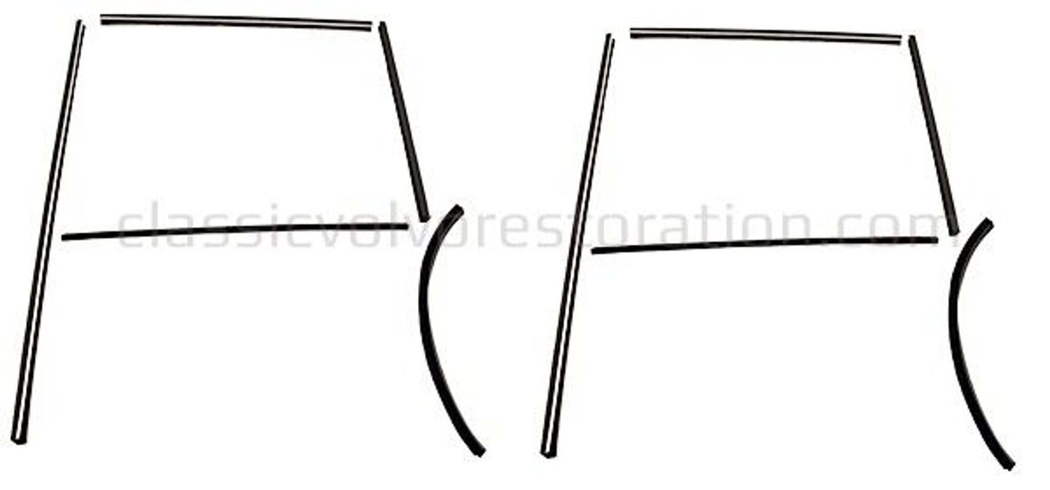 Kit montage rail guidage portière arr