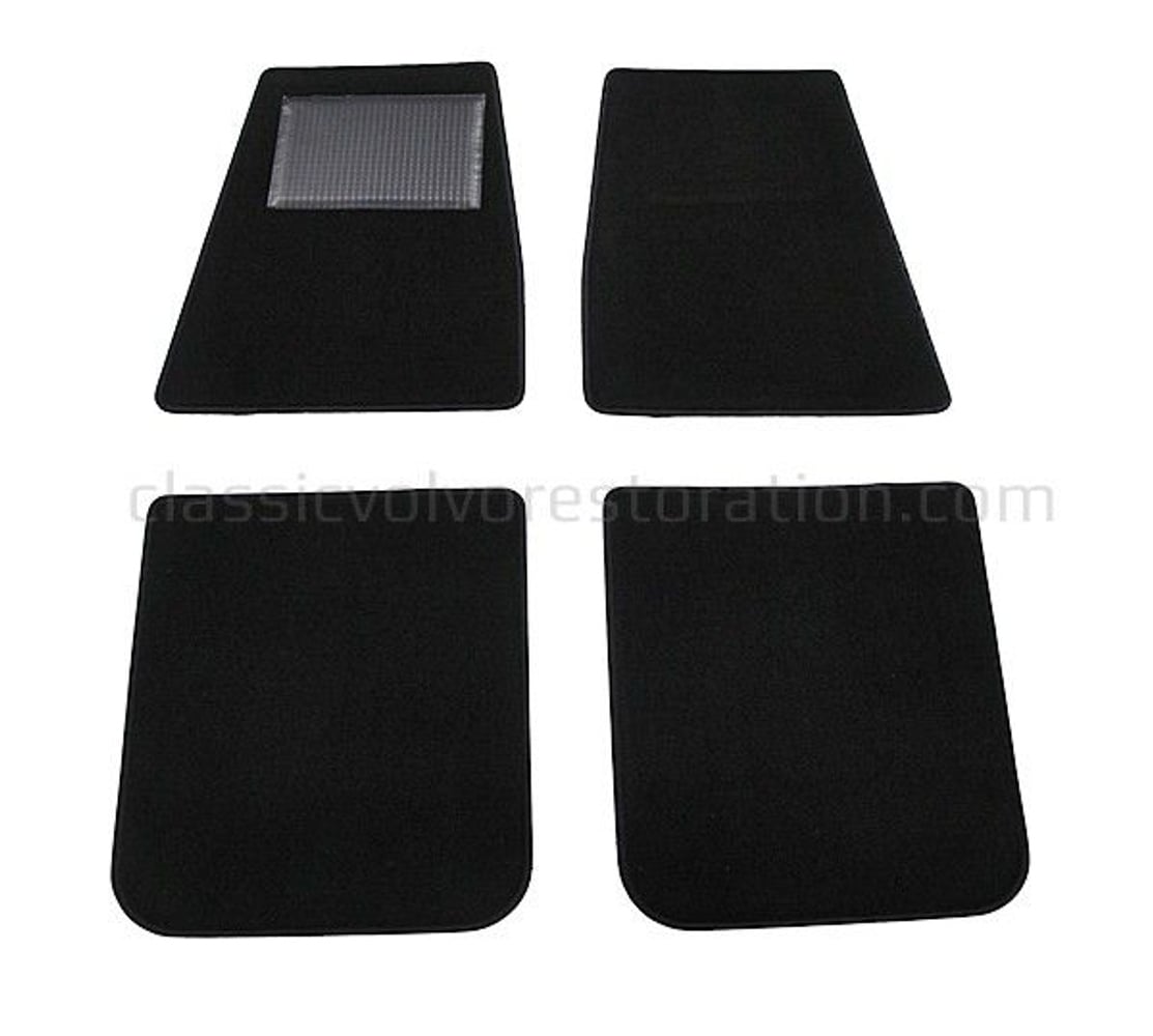 Mattsats Tillbehör svart textil