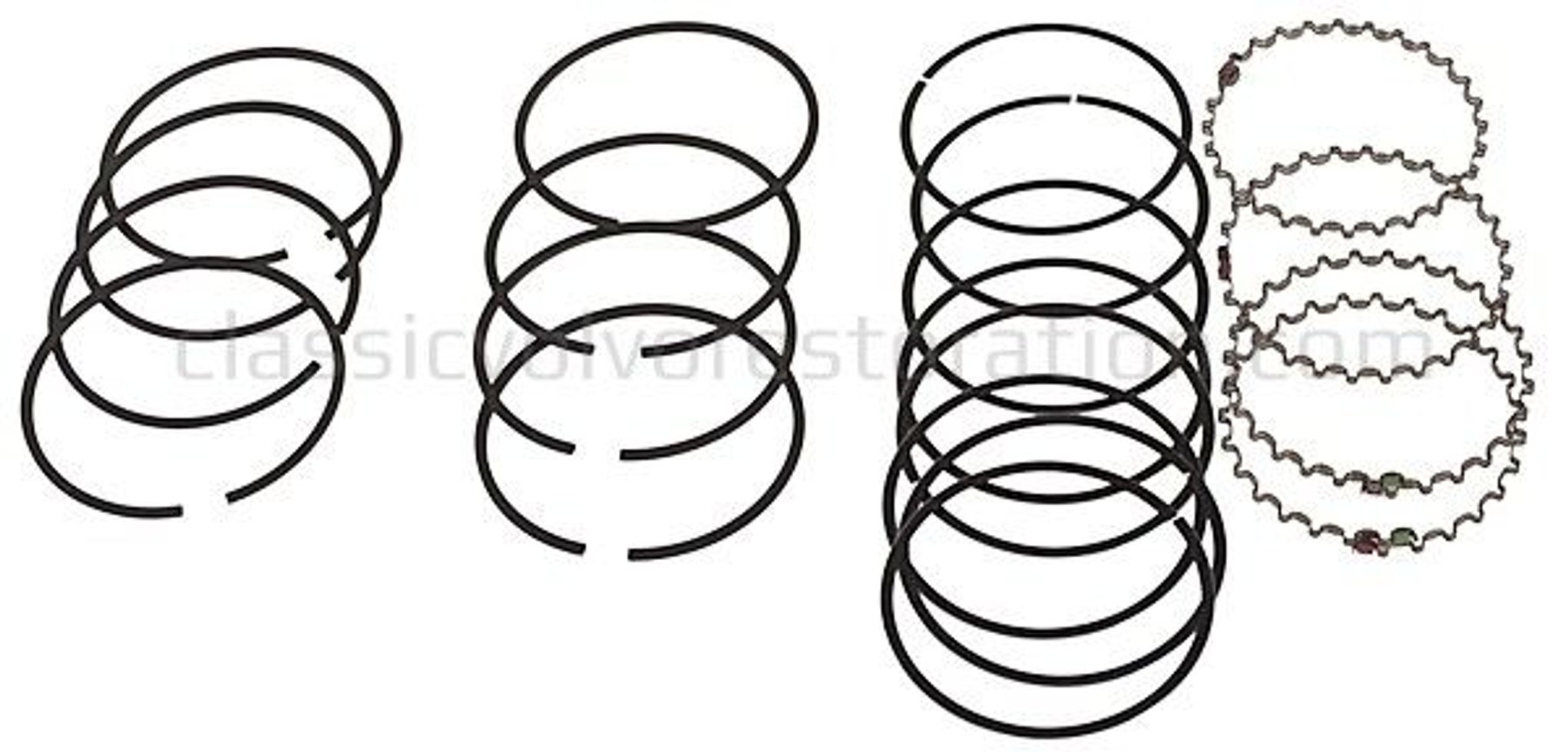 Jeu de segments de piston