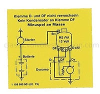 Dekal laddningsrelä 12V