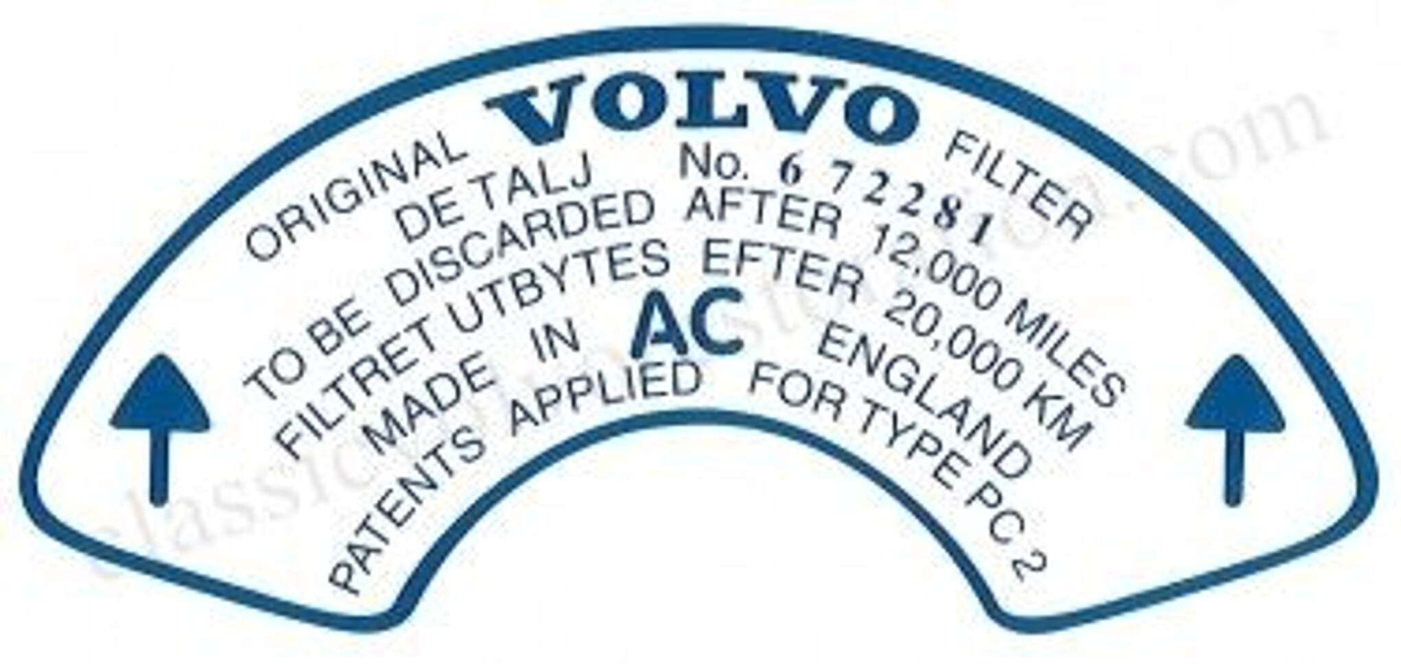 Dekal Luftfilter B18B