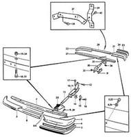 Stötfångare Sidostycke V.fr/H.ba