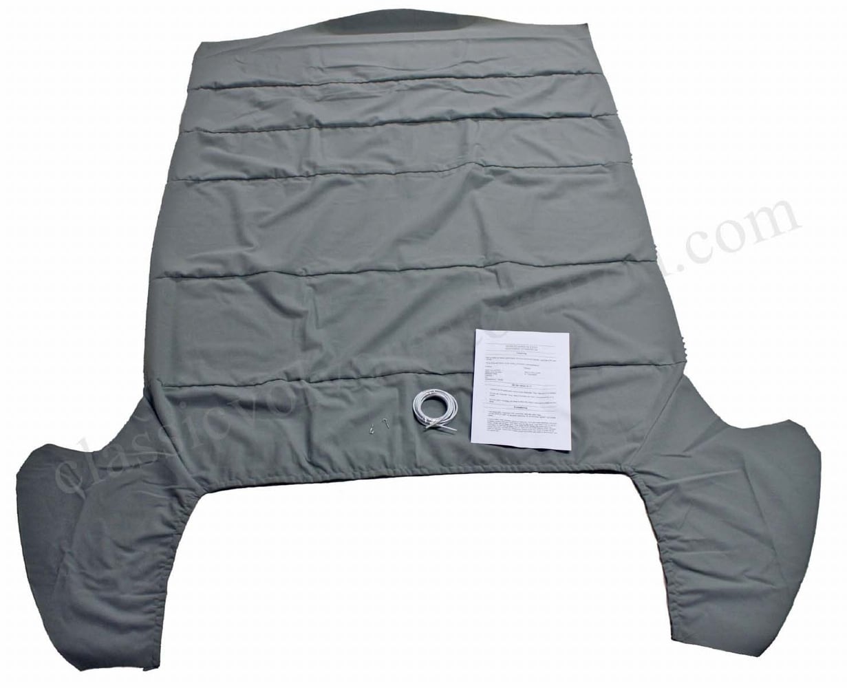 Innertak flossat grått tyg