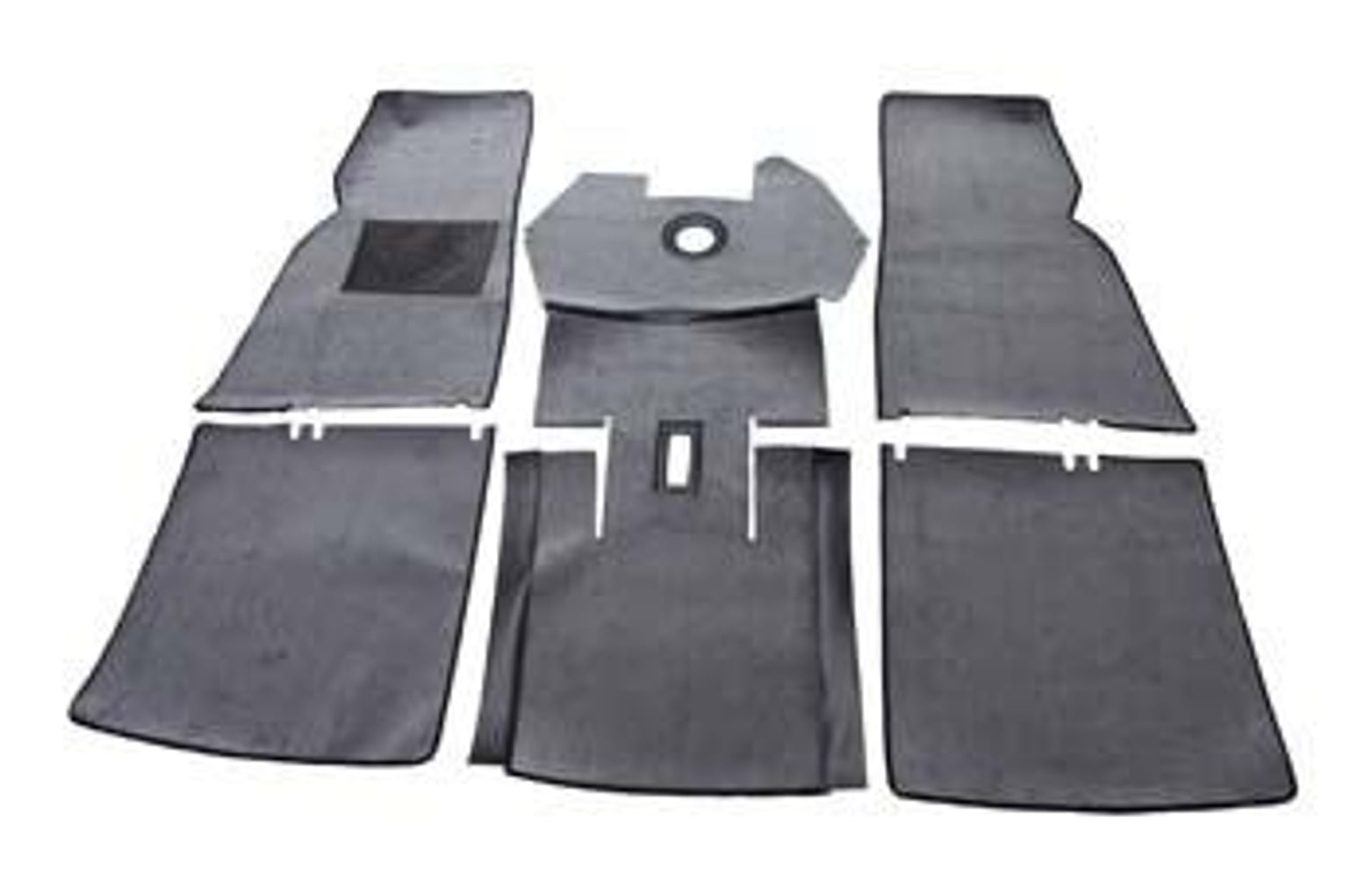 Mattsats grå textil