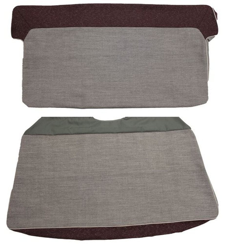 Klädsel Baksäte röd/grå