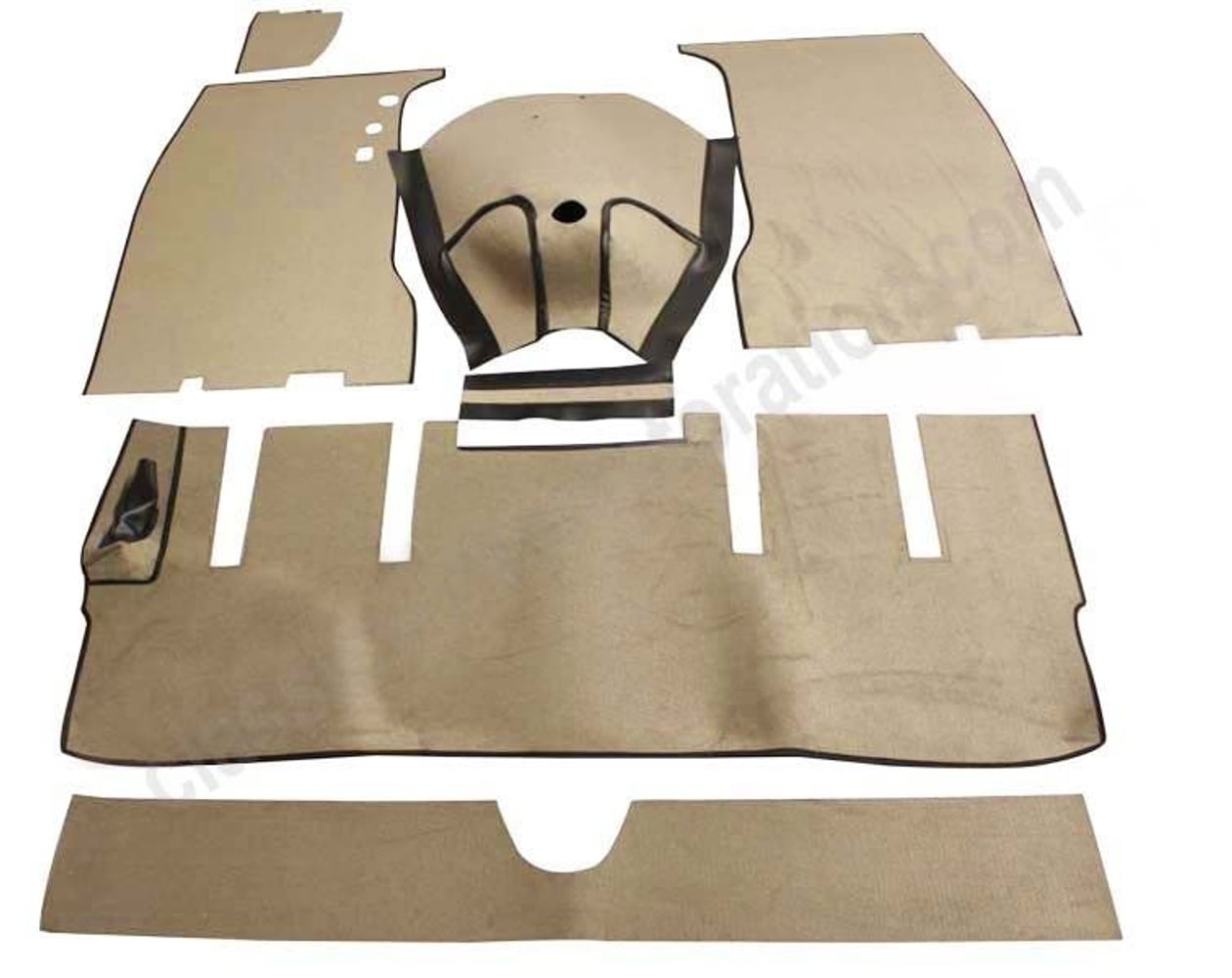 Mattsats textil m/filt gråbeige