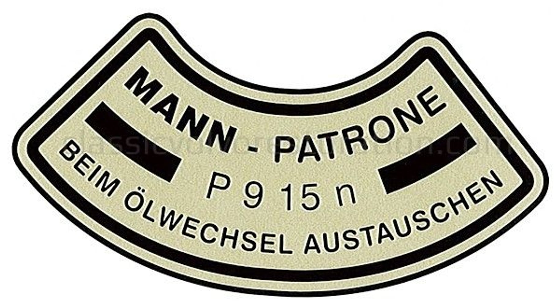 Décalque filtre à huile Mann B4B