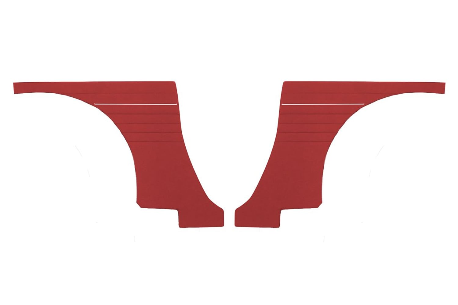 Paneler Bakre sida Volvo 1800 S/E 1964-70 röd